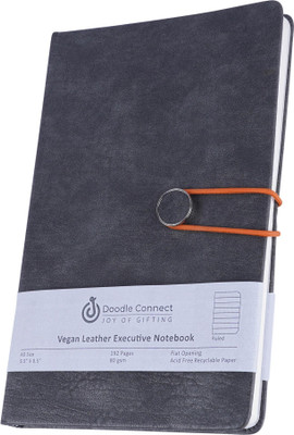 Doodle Chester - Orange Executive Diary A5 Notebook Ruled 192 Pages(Orange)