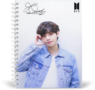 craft maniacs BTS V KIM TAEHYUNG RULED 160 PAGES DIARY FOR BTS ARMY A5 Diary RULED 160 Pages(Multicolor)