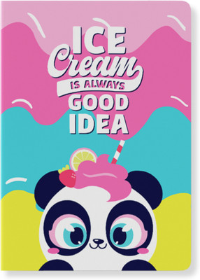 articious Rainbow Panda A5 Diary Ruled 96 Pages(Multicolor)