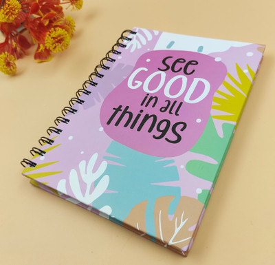 Paper Bear Fancy A4 Diary ruled 80 Pages(Multicolor)