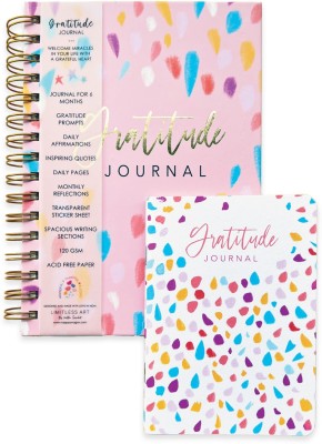 Happywagon Gratitude Journals A5 Journal Ruled 200 Pages(Multicolor)