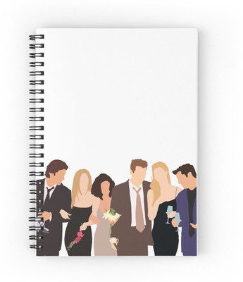 craft maniacs F.R.I.E.N.D.S NOTEBOOK A5 Diary RULED 160 Pages(Multicolor)