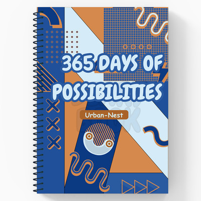 urban nest 2025 YEAR DIARY A5 Diary Single Line 360 Pages(Light Blue)