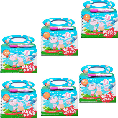 MOSKLIN BOOK Regular Notebook SINGLE 12 Pages(Multicolor, Pack of 6)