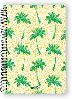 UNIGO Premium Spiral Binding A4 Notebook Unruled, 100 Pages(Cream)