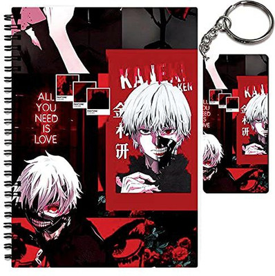 craft maniacs A5 NOTEBOOK + KEYCHAIN COLLECTION A5 Notebook RULED 160 Pages(Blue)