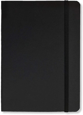 Family store Leatherette Diary A6 Diary Ruled 192 Pages(Black)