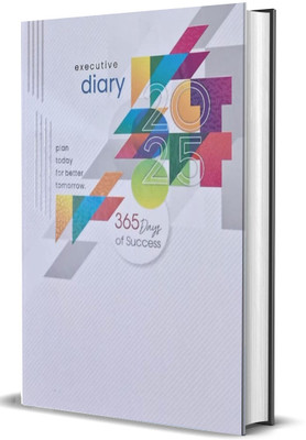 Greeshma Designer Cover Diary with Dates I One Day To A Page Format Regular Diary 2025 Single Rule 365 Pages(Multicolor)