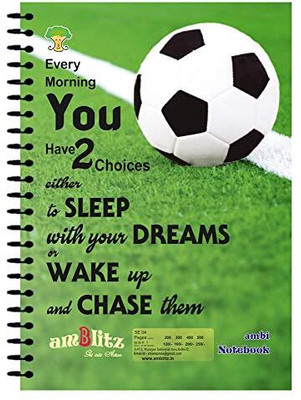 amblitz Spiral Notebook A4 Diary Ruled 500 Pages(Multicolor)