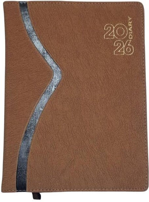 Good Luckfile Executive A5 Diary Unruled 365 Pages(Brown)