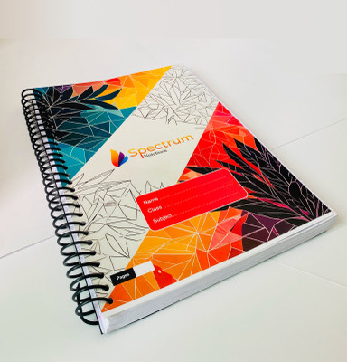 GARGANDASSOCI Handmade A4 Notebook Single Rule 140 Pages(Multicolor, Red)