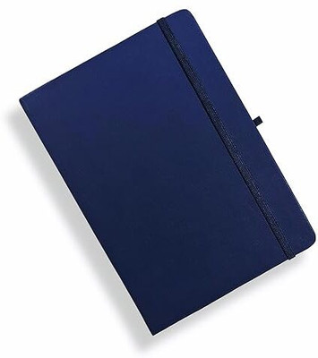 Wordmates Hard Bound NoteBook and Dairy | 8.5 * 6 inches Notebook Diary A5 Diary Ruled 200 Pages(Blue)