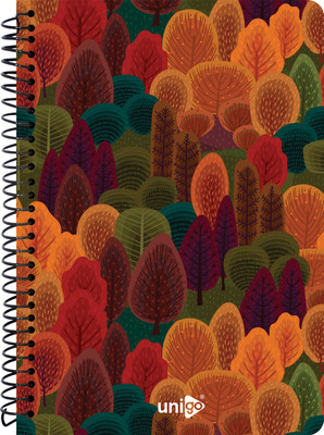 UNIGO Notebook A4 Notebook Single Line - Ruled 300 Pages(Multicolor)