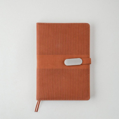 ORANJBOX A5 Notebook A5 Notebook Single Rule 192 Pages(Brown)