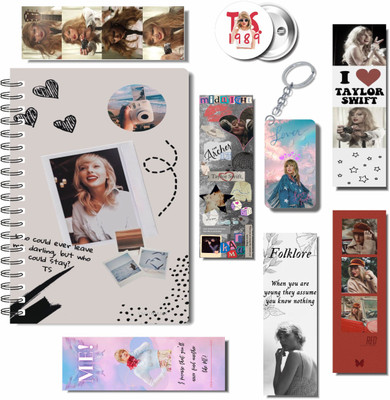 craft maniacs 2023 TAYLOR 3 FREEBIE COLLECTION A5 Notebook RULED 160 Pages(TAYLOR SWIFT 3 FREEBIE COLLECTION, Pack of 3)