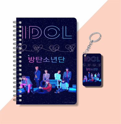 craft maniacs BTS DIARY A5 Diary RULED 160 Pages(Brown)