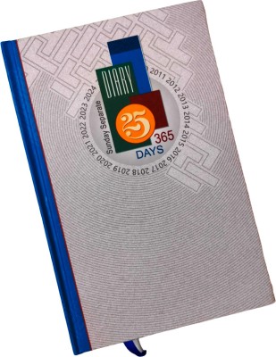 Excel Executive Hard Bound Diary with Sunday Full Pages Regular Diary 2025 (Cover Coler may be Different) Ruled 366 Pages(Multicolor)