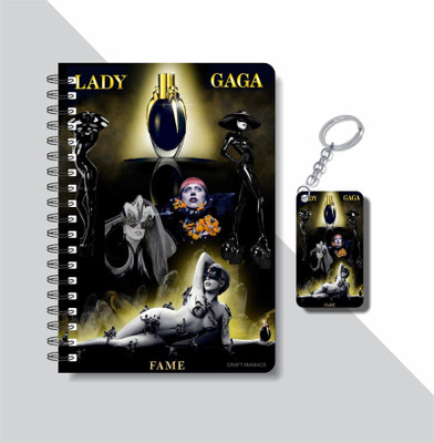 craft maniacs LADY GAGA 2023 NOTEBOOK COLLECTION A5 Notebook RULED 160 Pages(White)