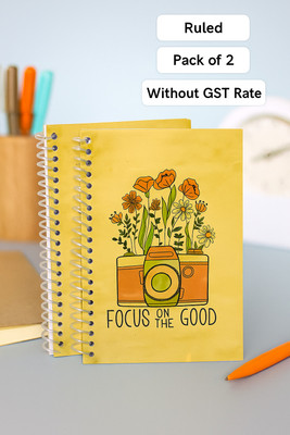 GARGANDASSOCI SPECTRUM A5 Diary RULED 150 Pages(Yellow, Pack of 2)