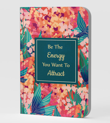 AccuPrints Flower motivational theme A5 Notebook Ruled 144 Pages(Multicolor)