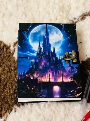 Bonjour Store Beautifully diary Printed Diary With Lock Clasp For Gift 5*7 A5 Diary UNRULED 200 Pages(Multicolor)