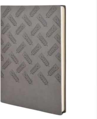 Pia Creations Wheat Pattern A5 Journal Single Line Rulled 192 Pages(Grey)