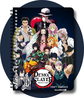 craft maniacs demon s DIARY A5 Notebook RULED 160 Pages(Multicolor)