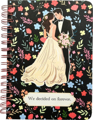 Bop Canvases Wedding planner A5 Diary Printed 120 Pages(Multicolor)