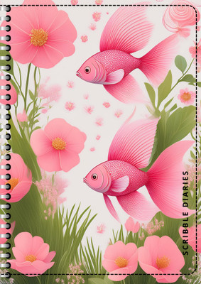 Scribble Thick 200 Pages with Bookmark A4 Notebook Ruled Single Line 200 Pages 60 Pages(Pink)