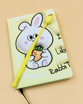 Paper Bear Rabbit A5 Diary Designer 80 Pages(Yellow)