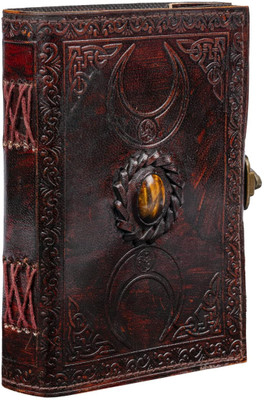 Prathak Exports Handmade Leather diary A5 Diary Plain 100 Pages(Brown)