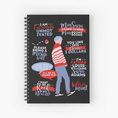 craft maniacs BTS NOTEBOOKS A5 Notebook RULED 120 Pages(Multicolor)