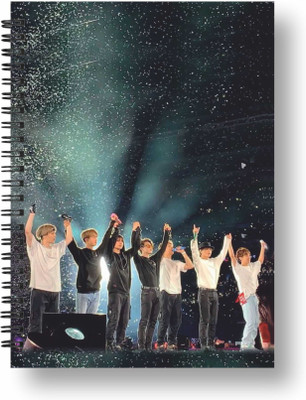 3DS Notebook A5 Diary Ruled 144 Pages(Green, Multicolor)