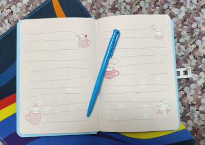 Paper Bear Astronaut Regular Diary Designer 80 Pages(Blue)