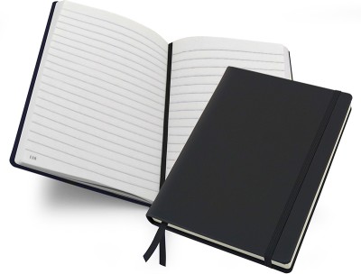 Mipad Livtek India Miapd Mediuml Hard Cover Ruled Notebook - Black A5 Notebook Ruled 230 Pages(Black)