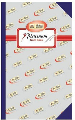 First Click Lotus Platinum Notebook (Hard Bound) 480 Page Size : 20.5 x 32.7 cm Book-size Notebook ruled 480 Pages(Multicolor)
