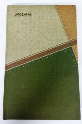Pixel Water Green A5 Diary 2025 Ruled With Planner 384 page 204 Pages(Black)