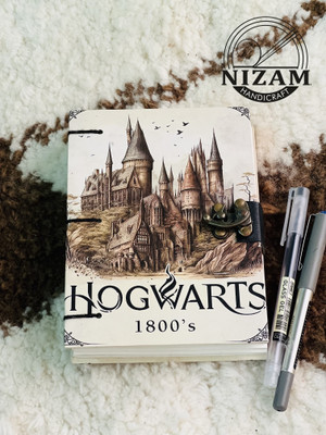ARSHAD HANDICRAFT Harry Potter Hogwarts Print special binding A5 Diary Un-Ruled A5 Diary 200 200 Pages(Multicolur)