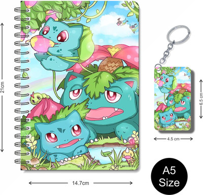 craft maniacs POKEMON 2023 NOTEBOOK COLLECTION A5 Diary RULED 160 Pages(White)