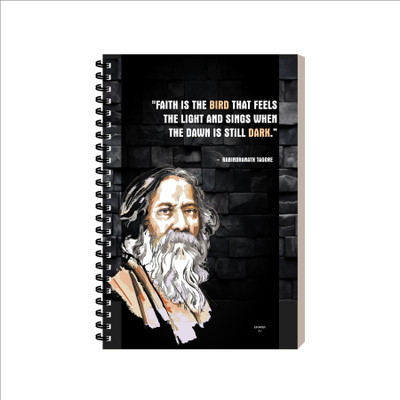 ESCAPER Motivational diary A5 Diary Ruled 160 Pages(Faith Is The Bird)