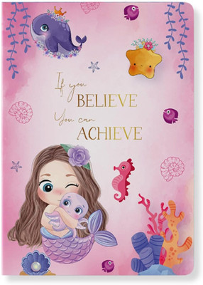 articious Mermaid A5 Diary Ruled 96 Pages(Multicolor)