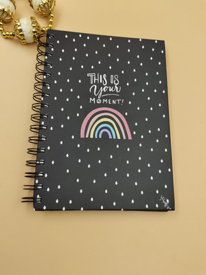 Paper Bear Fancy A4 Diary ruled 80 Pages(Black)