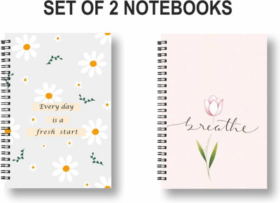 ROT RIX combo of 2 Notebooks A5 Diary Ruled 144 Pages(Multicolor, Pack of 2)