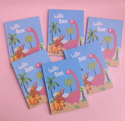 Tera13 dinosaur small diary Regular Diary Ruled 40 Pages(Multicolor, Pack of 24)