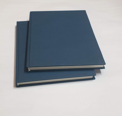 INNAXA Hardbound Diary,Blank Page Notebook, Hardcover Sketchbook Journal A5 Diary Blank 152 Pages(Blue, Pack of 2)