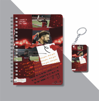 craft maniacs VIRAT 2024 NOTEBOOK COLLECTION A5 Notebook RULED 160 Pages(White)