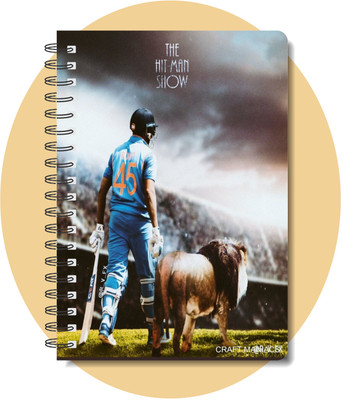 craft maniacs CRICKET 2024 NOTEBOOK COLLECTION A5 Diary RULED 160 Pages(White)