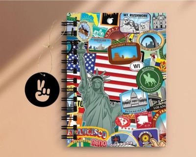craft maniacs DOODLE COLLECTION A5 Notebook RULED 160 Pages(Multicolor)