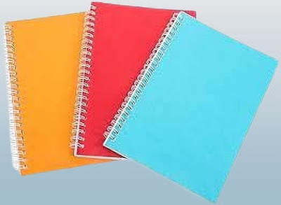 UNIQPAL NOTEBOOK A4 Note Book UNRULED / PLAIN 200 Pages(Multicolor, Pack of 3)
