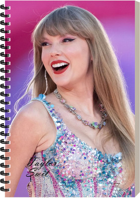 ESCAPER Hollywood Singer Dairy, Laminated Soft Cover Notepad A5 Diary Ruled 160 Pages(Taylor Swift)